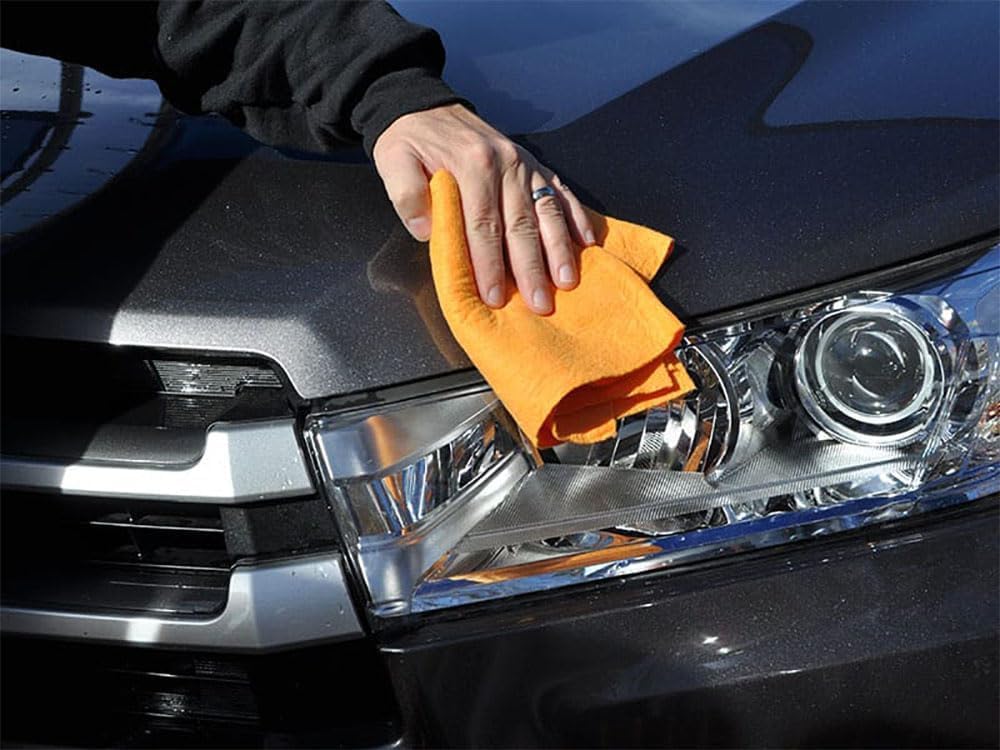 Flinka The Original Reusable Shammy Cloth 20" x 14" - Super Absorbent Chamois Towel - Great for Cars, Boats, Trucks, and RVs - Natural Viscose Sponge Cloth - Eco Friendly (1 Pack)