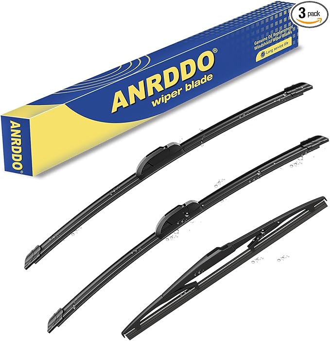3 wipers Replacement For Toyota Highlander 2008-2012 2013 2014 2015 2016 2017 by ANRDDO