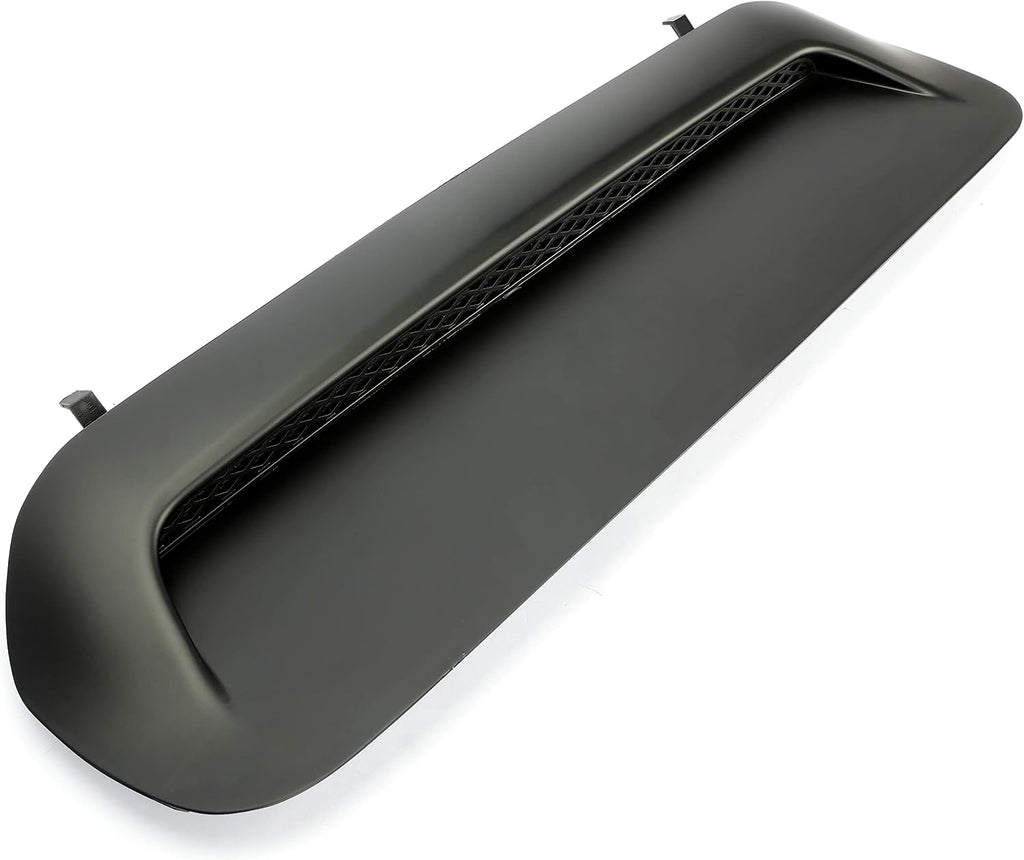 ECOTRIC Front Upper Hood Scoop Compatible with 2010-2022 Toyota 4Runner 2012-2015 Tacoma Sport Hood Air Flow Scoop Bulge Insert Kit Upgrade Painted Black