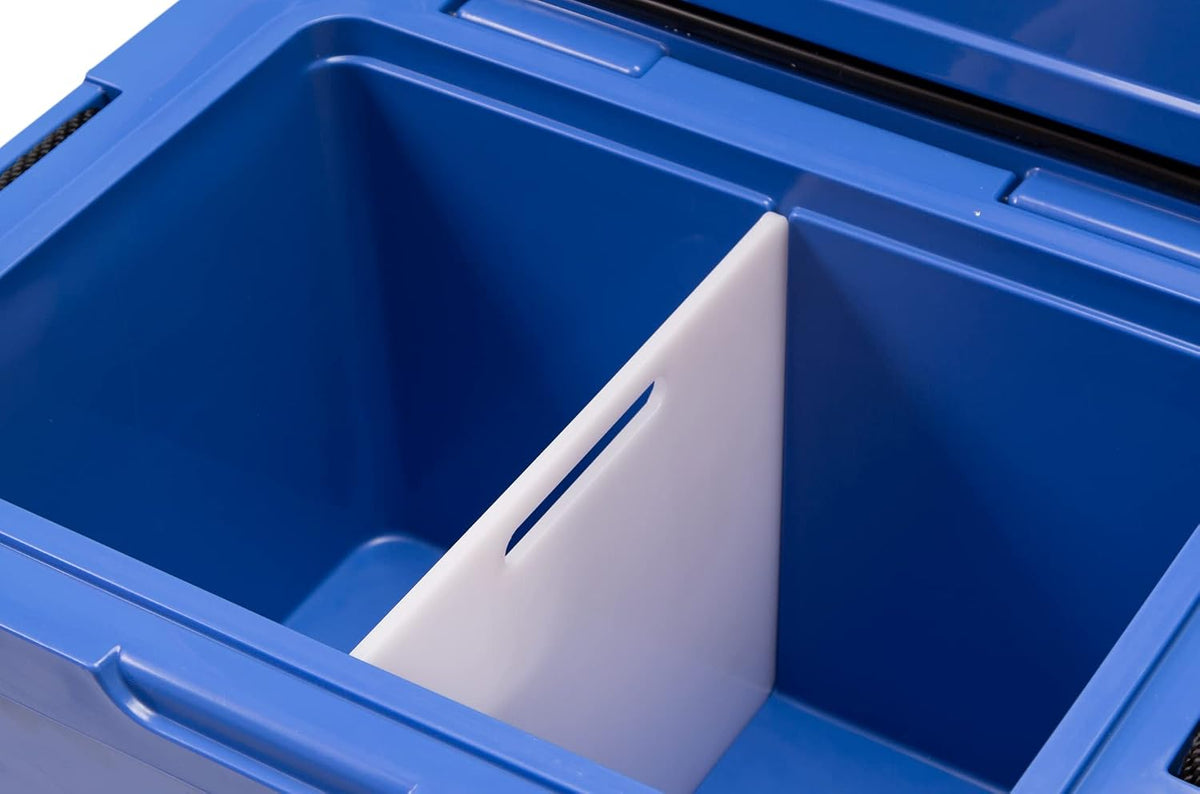blue coolers unique cooler accessory kit (includes divider/cutting on a desk or shelf