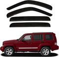 4pcs Front+Rear Smoke Tint Sun/Rain Guard Outside Mount Tape-On Vent Window by LQQDP