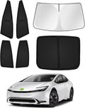 Sunshades for Toyota Prius 2023-2025 2026 Accessories Windshield Sun Shade Side by Canvcle