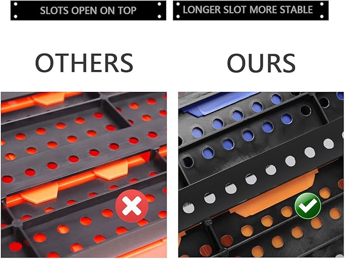 Wall Mounted Storage Bins Parts Rack 4 Colors Bin Organizer Garage Plastic Shop - Image 4