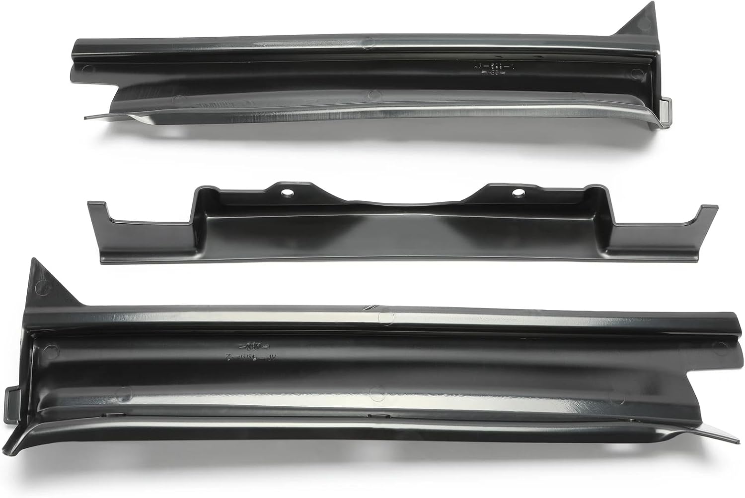 3PCS Bumper Fillers For 1977-1979 Cadillac DeVille Fleetwood Brougham | Color: Black,Material: High quality Plastic,Placement : Left, Rear, Right,rear bumper filler replacement panels