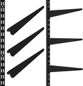 colingmill 8 pcs black twin rail upright wall, main product view