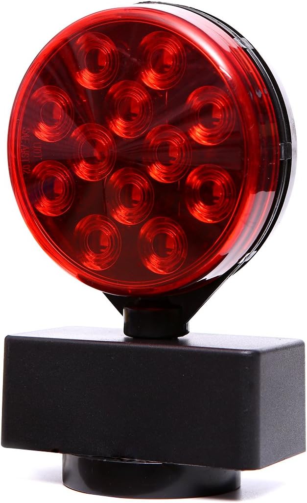 CZC AUTO 12V LED Magnetic Towing Light Kit for Boat Trailer RV Truck - Magnetic Strength 55 Pounds