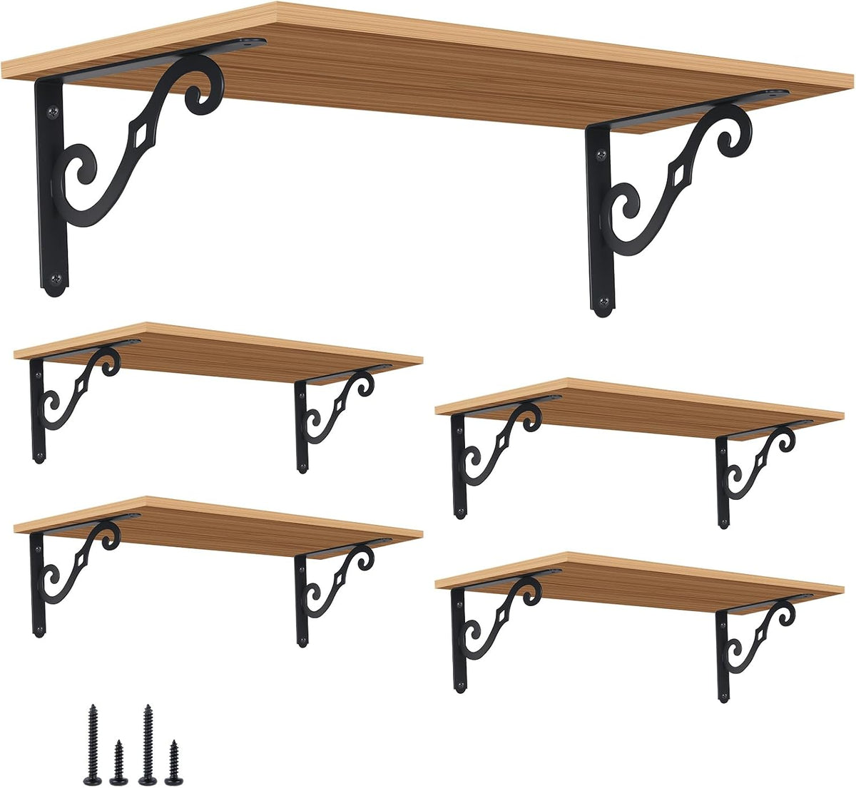 home master hardware decorative shelf brackets, 8x5.5 inch, main product view