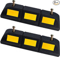 Parking Stopper for Garage Parking Aid 2 Pack Block, Car Truck Curb Floor by Unknown