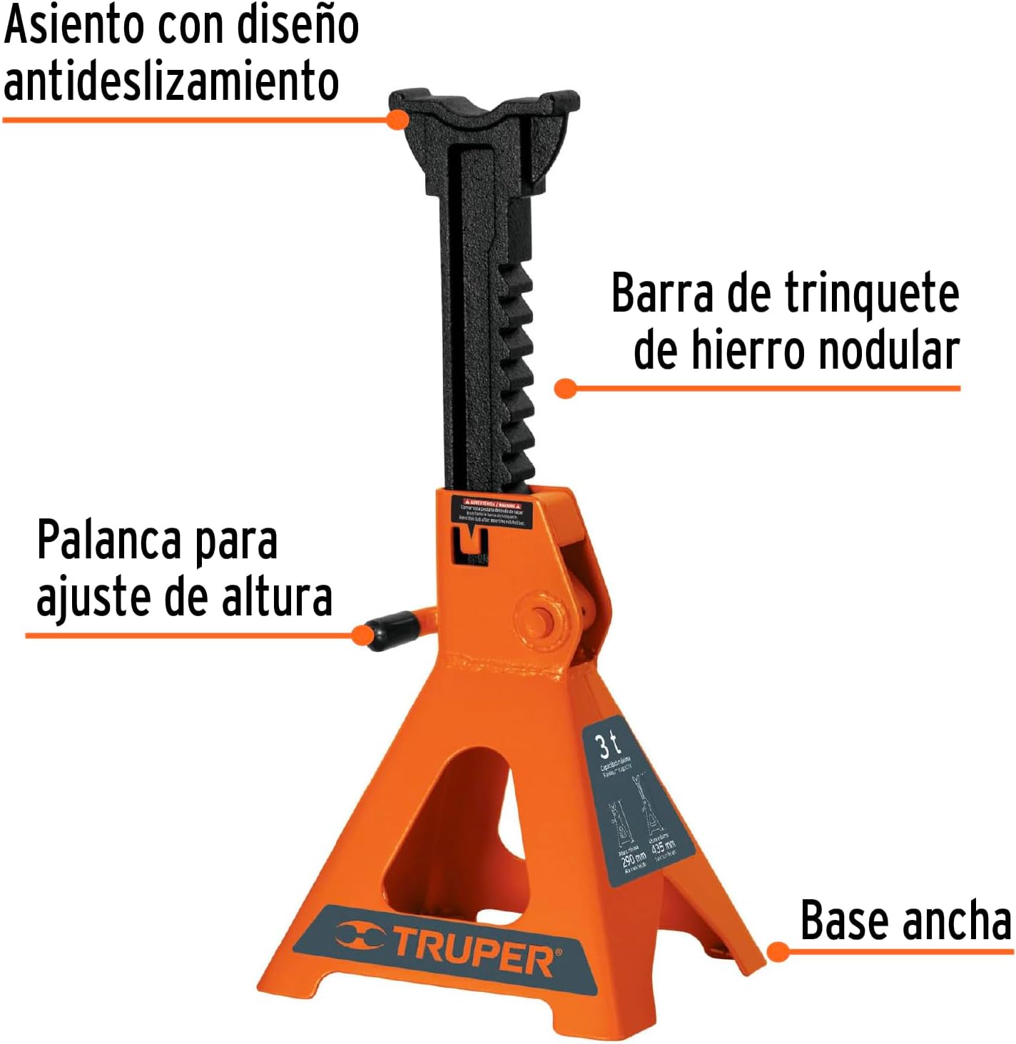 TRUPER TORAU-3 Jack Stands 3 Ton