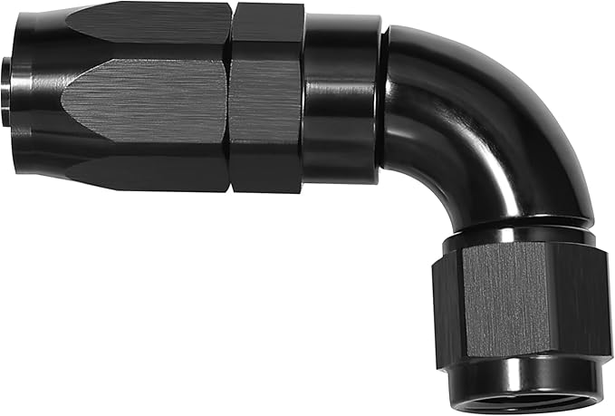 EVIL ENERGY 4AN 90 Degree One Piece Full Flow Hose End Fitting Swivel by EVILENERGY