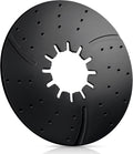 Threlaco 5th Wheel Hitch Lube Plate 10 Inch Rv Camper Trailer Fifth Wheel Plate Disc Accessories for Trailer Safety Kit, 3/16 Inch Thick(Black)