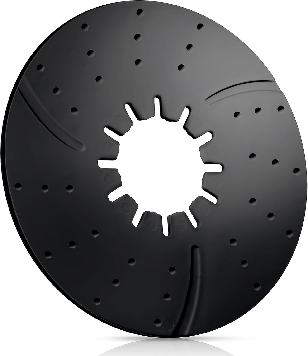 Threlaco 5th Wheel Hitch Lube Plate 10 Inch Rv Camper Trailer Fifth Wheel Plate Disc Accessories for Trailer Safety Kit, 3/16 Inch Thick(Black)