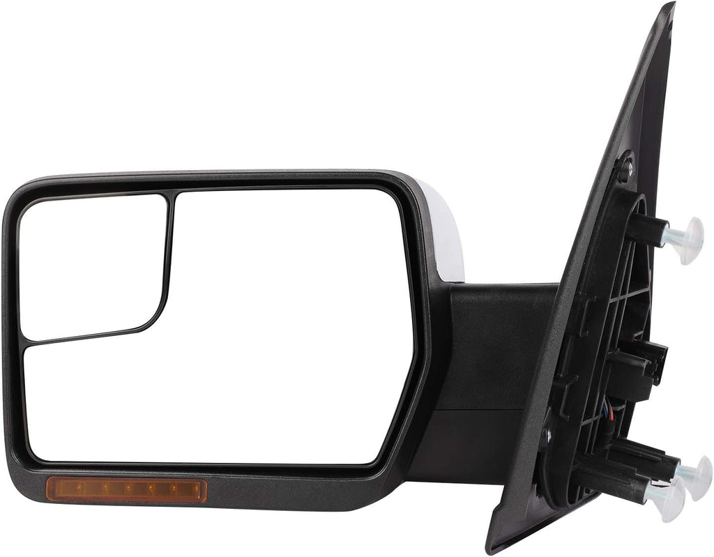 A Pair Heated Towing Mirrors Fits 2004-2014 for Ford for F150 1997-1999 for Ford for F-250, Power Adjusted View Mirror with Turn Signal Indicator