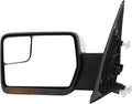 A Pair Heated Towing Mirrors Fits 2004-2014 for Ford for F150 1997-1999 for Ford for F-250, Power Adjusted View Mirror with Turn Signal Indicator