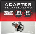 Self-Sealing Tire Inflator Adapter – 1/4” NPT Male to Schrader Valve, Leak-Free by SK%C3%96GTOOLS