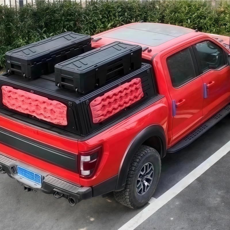 Sealed Pickup Truck Roof Storage Box Compatible for Pickup Truck Accessory for Off-Road Camping Car Storage Roof Rack Basket Cargo Carrier