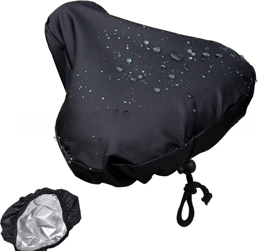 Bike Seat Cover Waterproof 2 Pack, Ebike Seat Cover | with Drawstring, Bicycle Seat Protector for Rain Sun Dust, Universal Fit for City & Casual Bikes