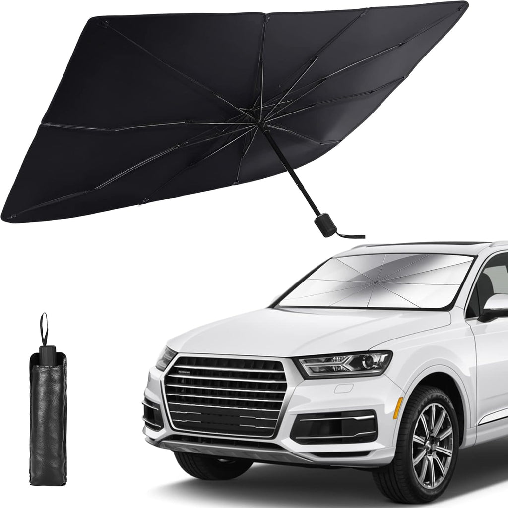 Foldable Car Windshield Umbrellas, Sun Shade Umbrella for Front Windows, Suitable for Windshields of Various Car Models (Large)