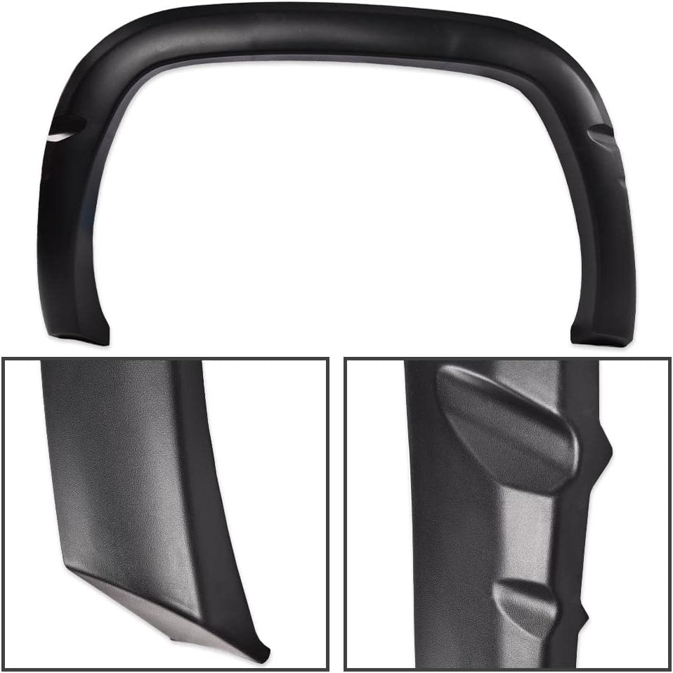 Factory Style Textured Fender Flares 4PCS Compatible with 1994-2001 Dodge Ram 1500 2500 3500, Fits 6.5ft & 8ft Fleetside Beds Only