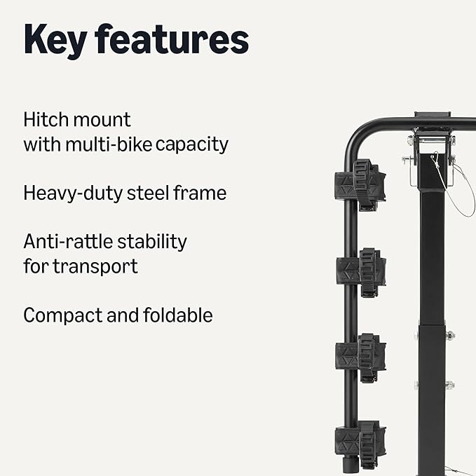 Amazon Basics 4-Bike Hitch Rack - Image 2