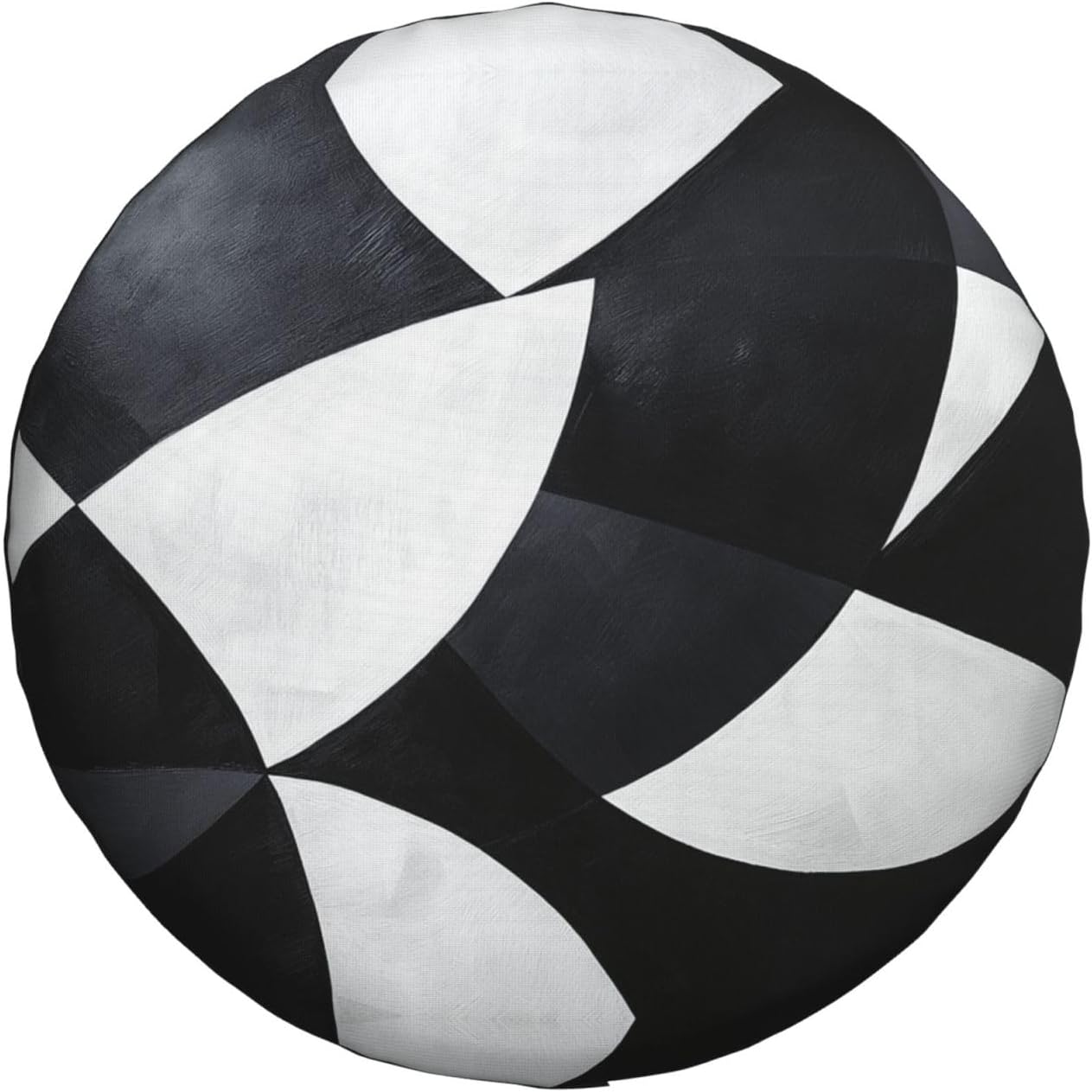 Black and White Pattern Print Universal Spare Tire Cover for RV, Jeep | Wheel Protector Fits Rv, Trailer, Jeep, Shield Tires From Sun, Dirt And Rain For Outdoor Storage