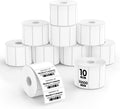 munbyn 2.25x1.25 thermal labels, 10 rolls/10000pcs, white, main product view