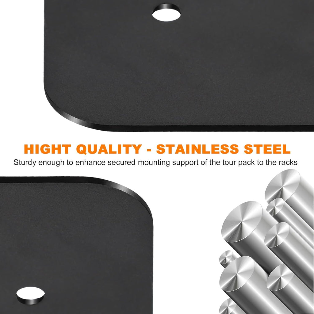 Metal Base Plate, 2MM Thick Laser Cut Trunk Inner Mounting Base Reinforcement Plate Compatible with Harley Touring Rushmore Chopped King Razor Touring Pack 2014-2026
