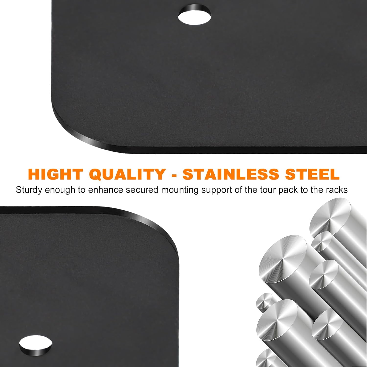 Metal Base Plate, 2MM Thick Laser Cut Trunk Inner Mounting Base Reinforcement Plate Compatible with Harley Touring Rushmore Chopped King Razor Touring Pack 2014-2026