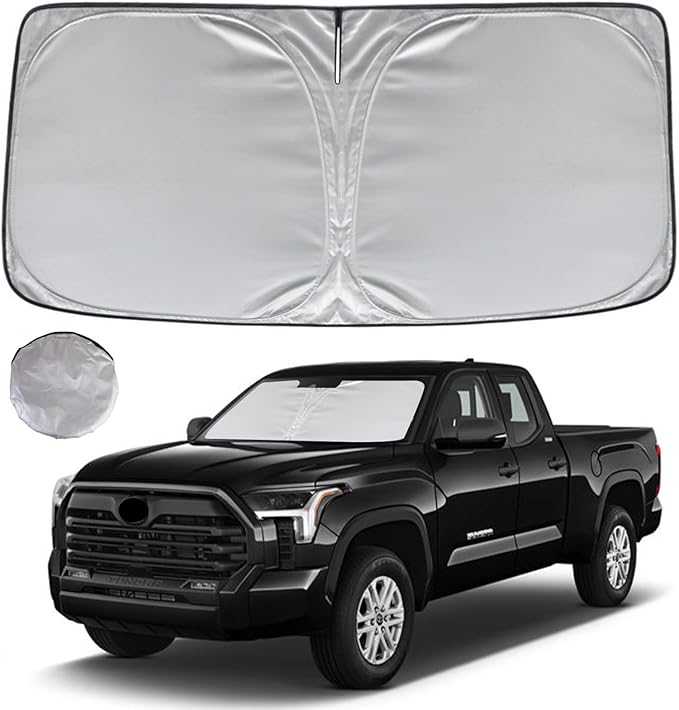 KAYZT Windshield Sun Shade for 2022-2025 2026 Toyota Tundra Foldable Sunshade by KAYZT
