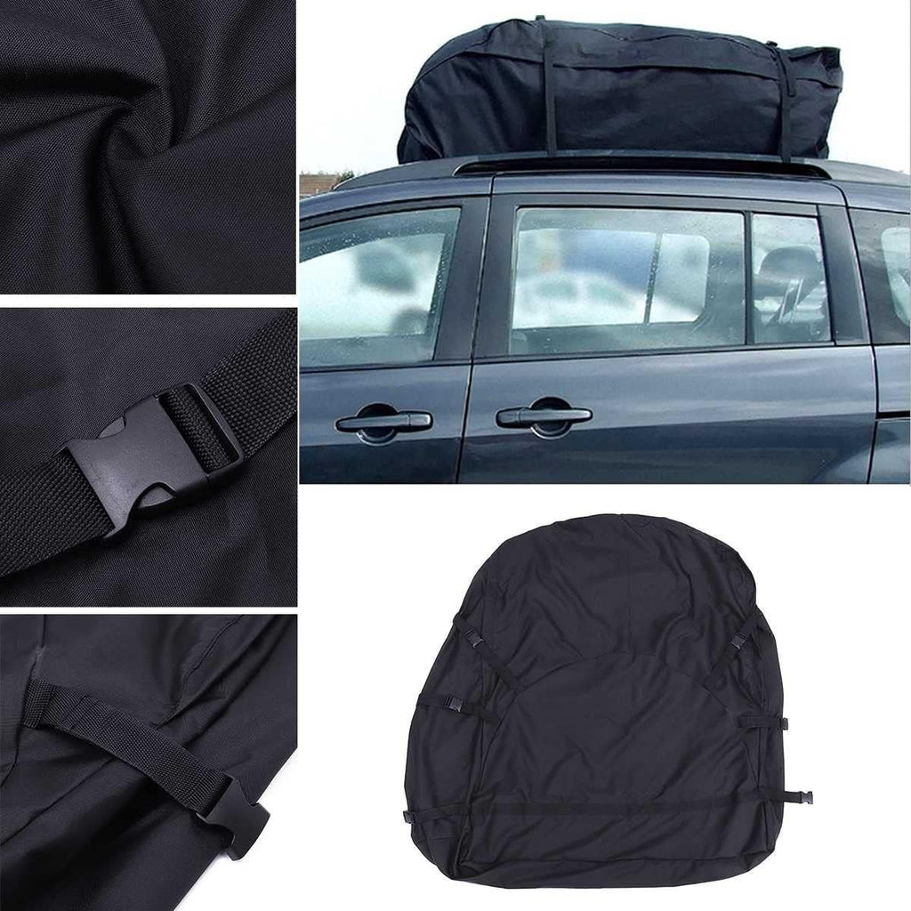 Car Top Roof Rear Trunk SUV Cargo Luggage Baggage Bag Waterproof Rooftop Black Storage Travel