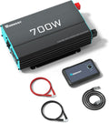 Renogy Inverter P2 700W Pure Sine Wave Inverter 12V DC to 120V AC, Off-Grid