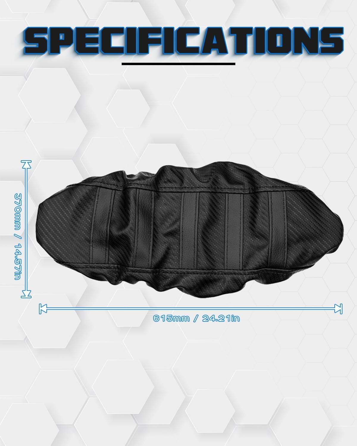 MX350 Seat Cover, E Dirt Bike Gripper Rubber Cover for Razor MX350/400, BLACK