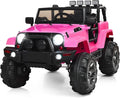 Costzon Ride On Car, 12V Battery Powered Electric Ride On Truck w/Parental by Costzon