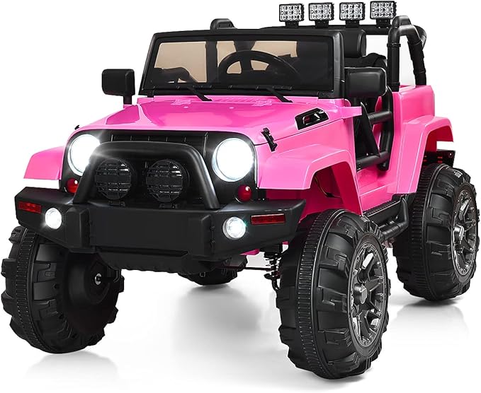 Costzon Ride On Car, 12V Battery Powered Electric Ride On Truck w/Parental by Costzon