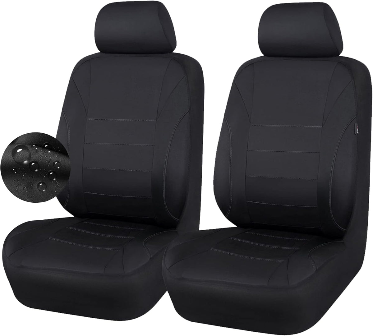 car pass neoprene eva waterproof car seat covers, front angle view