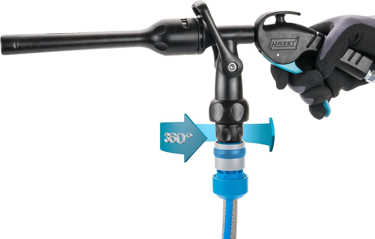HAZET Washing Gun Set 9048P-2/3 I Cooling System Rinse I Temperature Range -10 to +40 Degrees I Cleaning without the Use of Aggressive Chemicals or Solvents