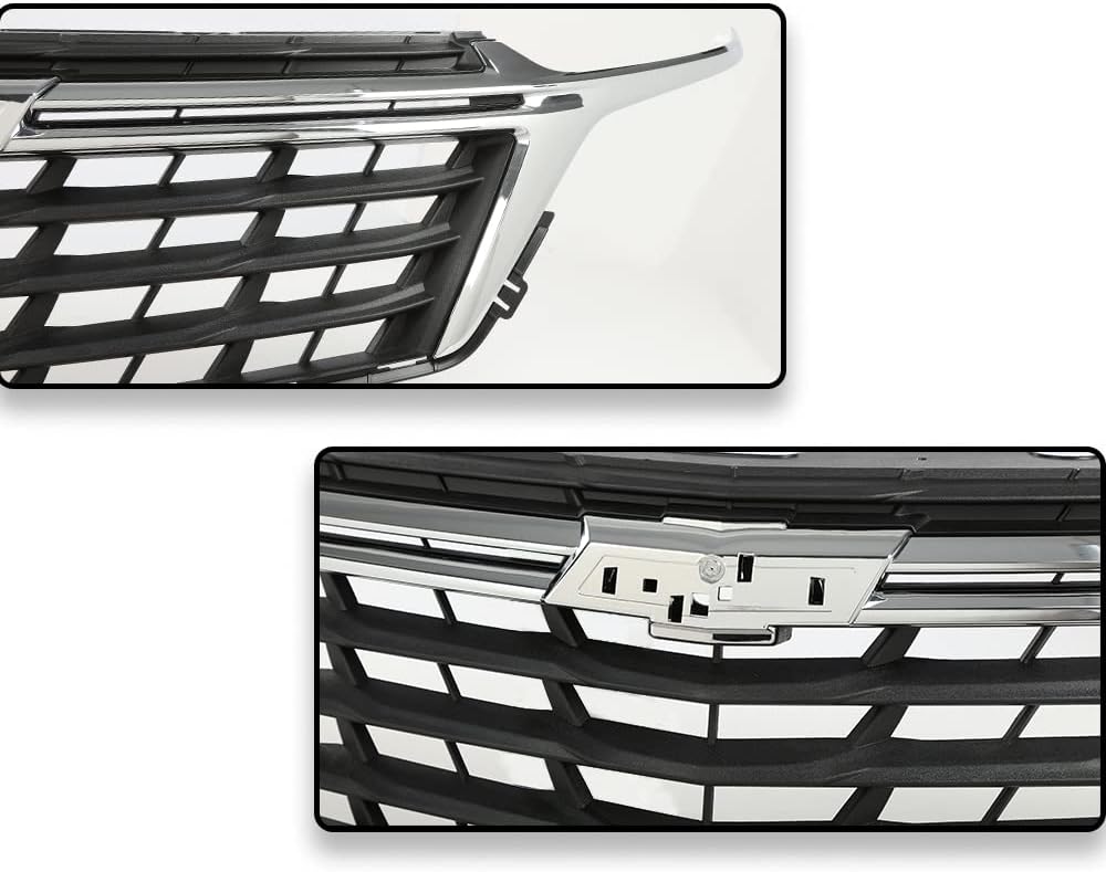 G-PLUS Front Bumper Grille Fit Chevy Equinox 2022-2023 Chrome ABS Plastic