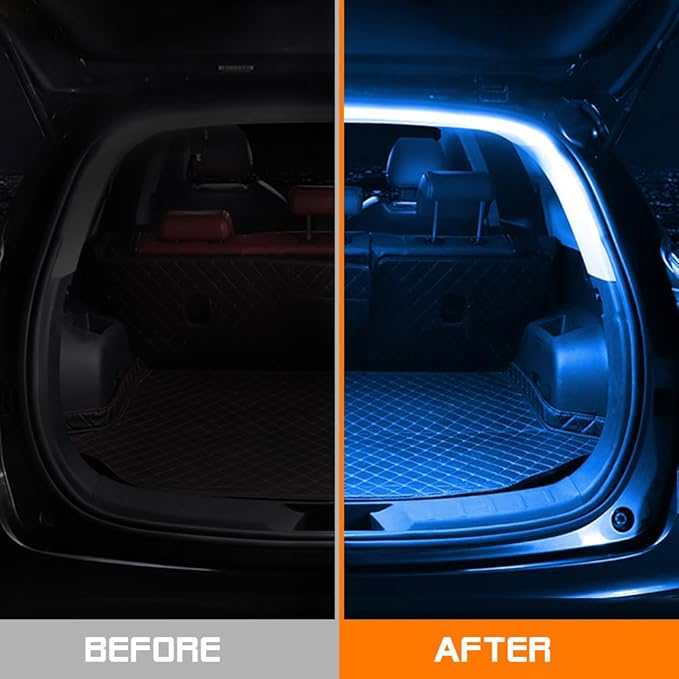 Car LED Strip Light For Trunk, 79Inch IP67 Silicone Waterproof Neon Light Strip - Image 2