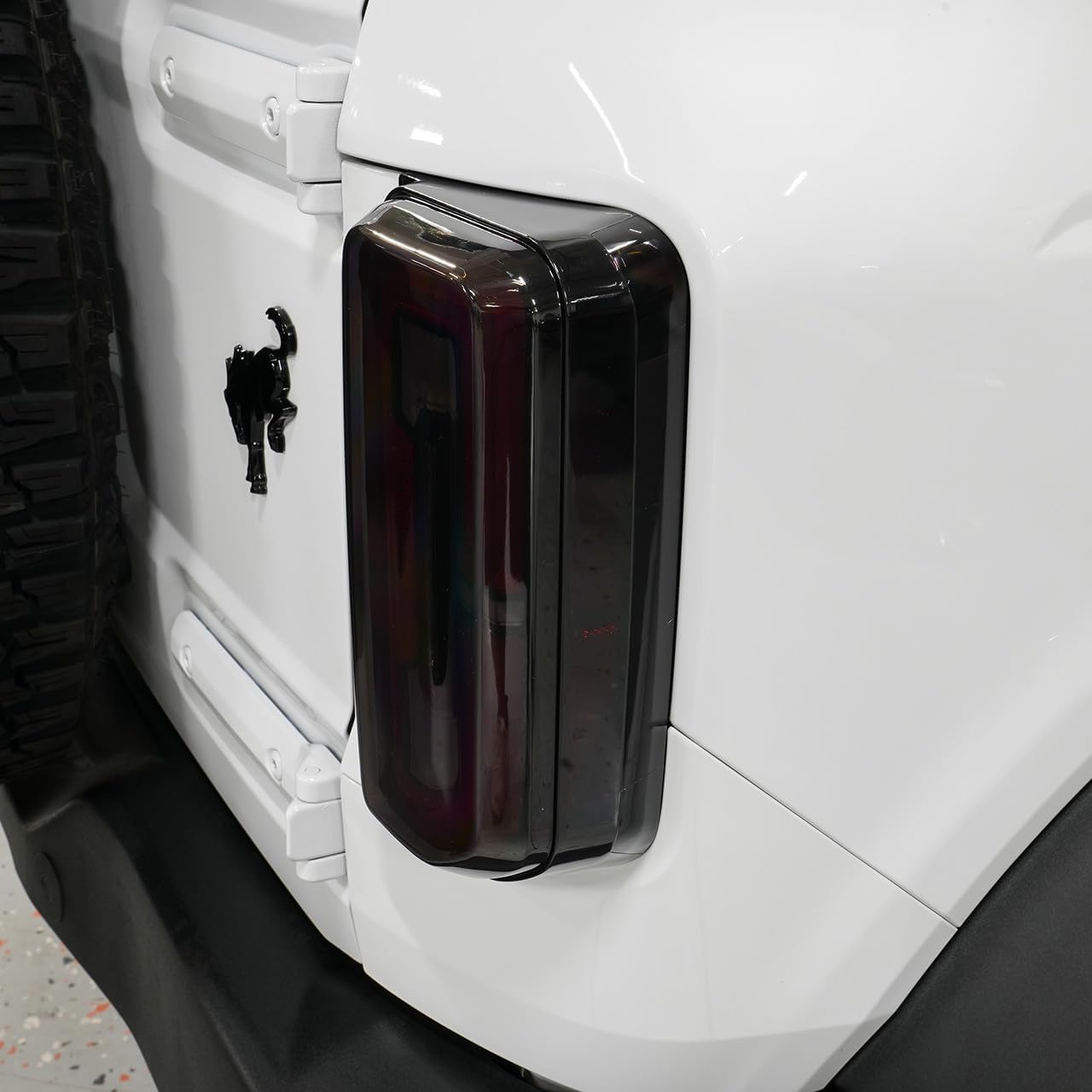 IAG I-Line Smoked LED Tail Light Covers for Ford Bronco 2021+ 2/4 Door (OEM Signature LED Taillights ONLY, Does not fit Base or Sport models)