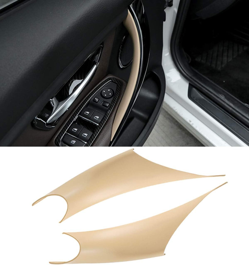 Jaronx 2PCS Door Handle Covers Compatible with BMW 3 Series 4 Series Driver Side & Passenger Side Door Pull Handle Covers (Compatible with BMW 320i,328i,330i,335i F30/F31 and 428i,435i F32/F36)(Beige)