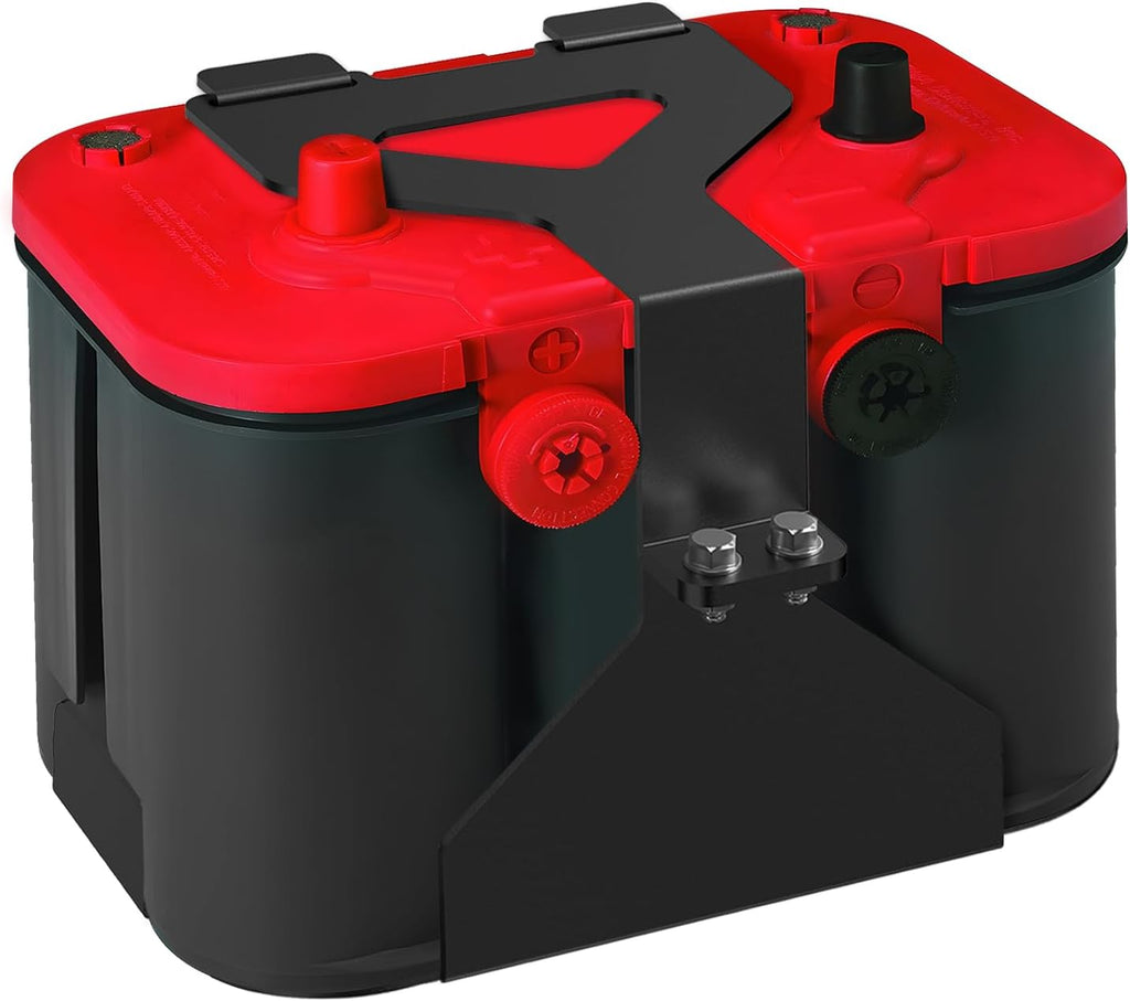 Universal Battery Box Tray Truck Battery Tray Battery Holder Battery Mount Bracket for Optima Group 34/78 Batteries