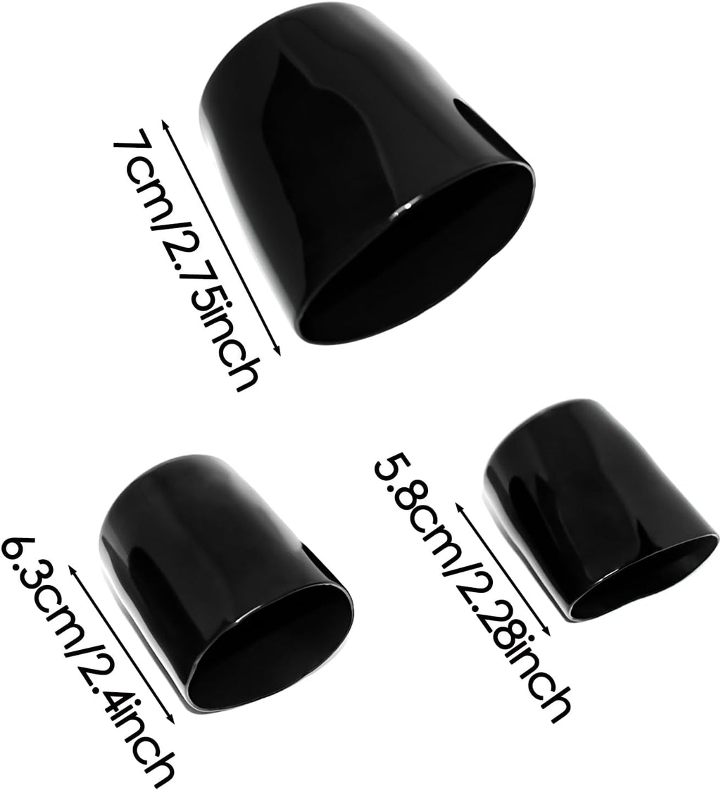 6-Pack Trailer Hitch Ball Covers, 1-7/8",2",2-5/16" Towing Ball Dustproof Antirust Protective Caps, fit SUV Trucks RV Boat Caravan Trailer Ball & More Accessories (Black)