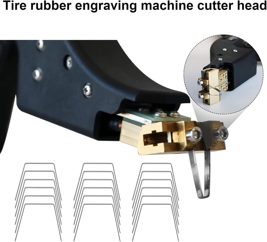 Tire Grooving Blades (20pcs), V/U Shape Rubber Stamping Engraving Blades, Uniform Heating, Wide Range of Applications, Efficient And Convenient, for Tire Grooving Machines,R2