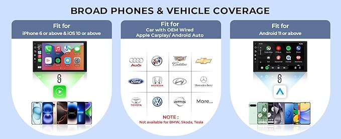 Wireless Carplay Adapter for iPhone & Android Auto 2-in-1, Plug & Play Low - Image 7