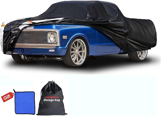 C10 Truck Cover Custom Fit 1960-2002 Standard/Extended/Crew Cab SB by FocusonQualityServiceHear