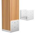 6x6 post base 2 pcs adjustable stainless steel, main product view