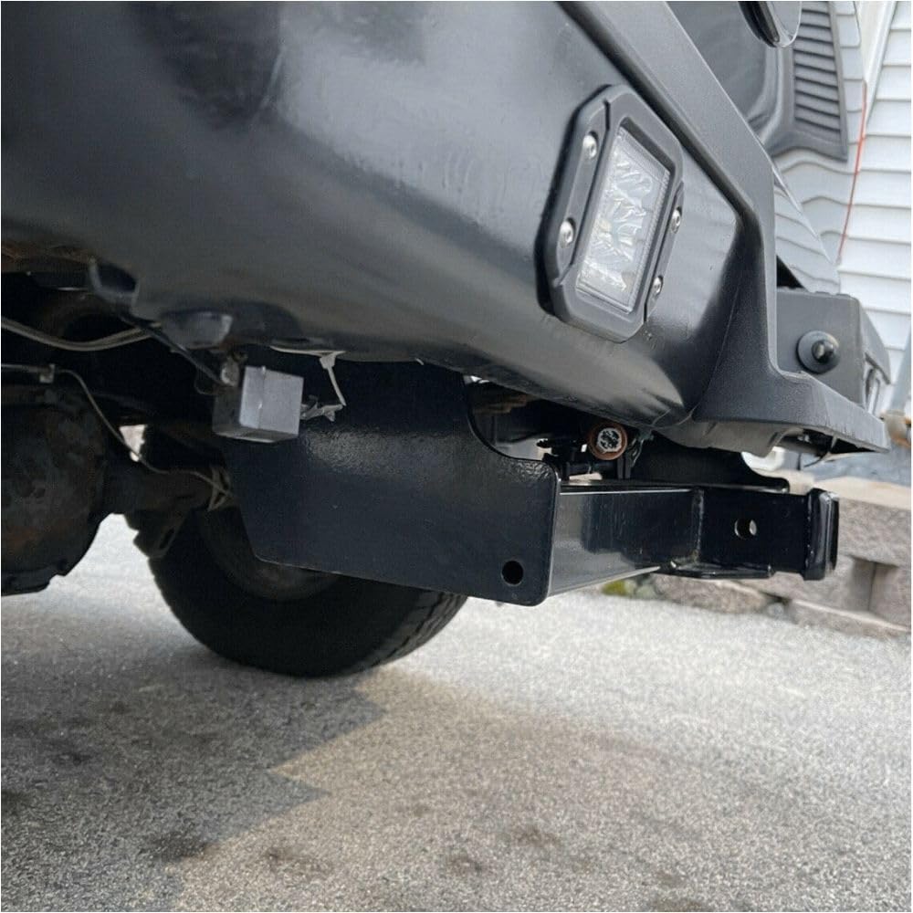 for Ford for Ranger 1983-2011, for Mazda for B3000 1994-2008 Class 3 Rectangular Trailer Hitch Towinig 2" Steel Rear Black 1 Piece Set LUCK000916