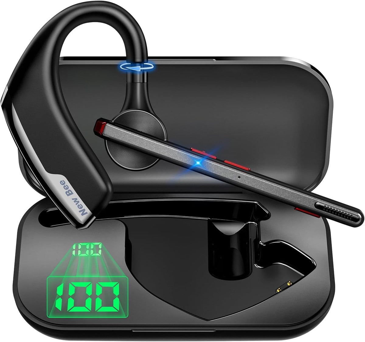 New bee Bluetooth Headset, Wireless Bluetooth Earpiece