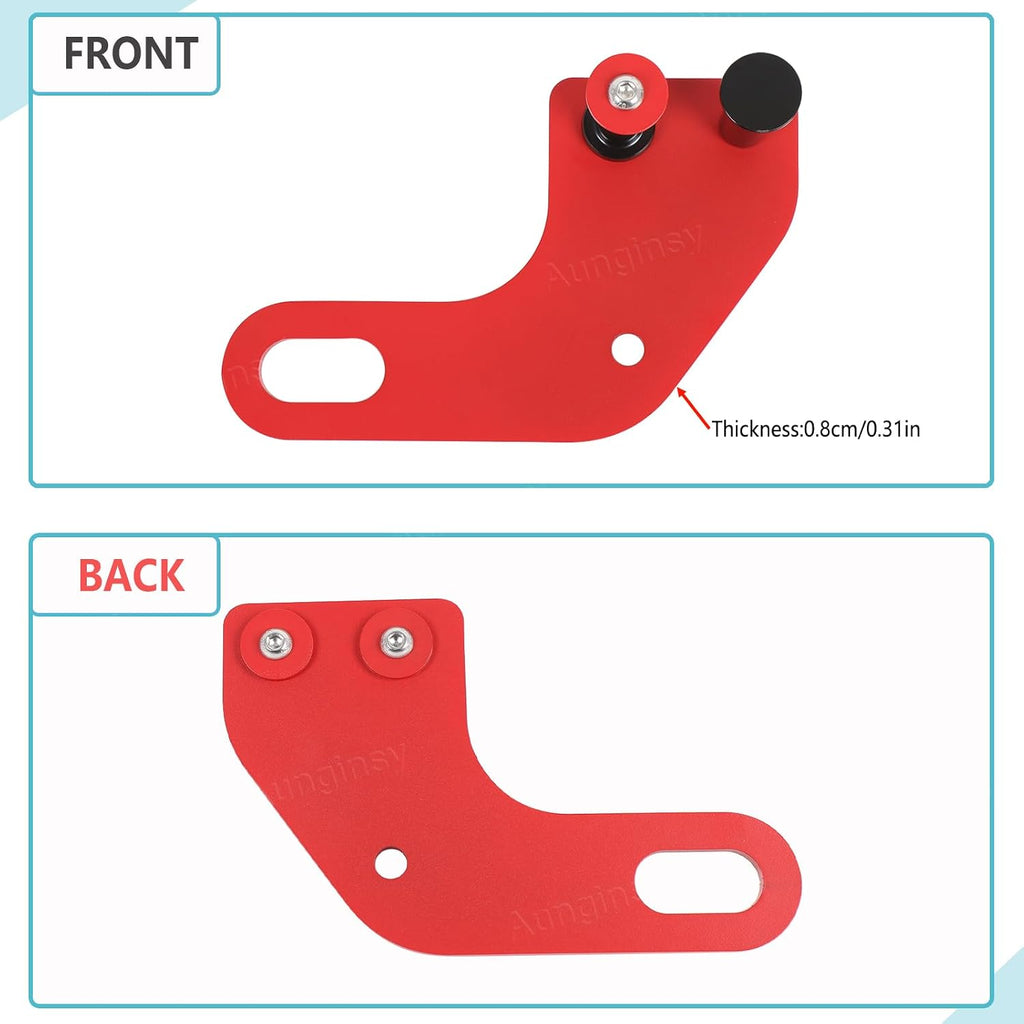 Aunginsy 1PCS Rear Tow Hitch Receiver Hook Compatible with Toyota Tacoma 2024 2025 2026, Car Rear Bumper Trailer Ring Towing Tow Hook Recovery Point Screw Trailer Hitch Exterior Accessories, Red