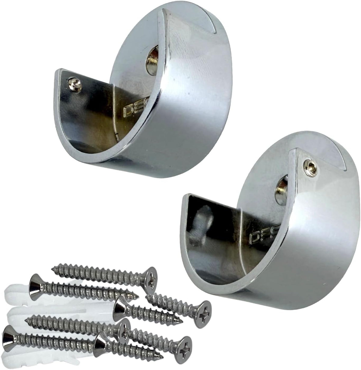 closet rod support flanges with screw on attachment, main product view